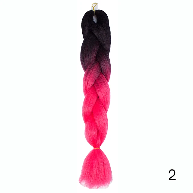 Hair Braid Synthetic Jumbo False Braid Pre Stretched Afro Wholesale Ombre Braiding Hair Extensions  Color Dreadlocks #5