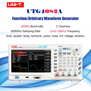 

UNI-T UTG4082A Function/Arbitrary Waveform Generator 2 Channels 80MHz Bandwidth 500MSa/s Sample Rate multi-function Oscilloscope