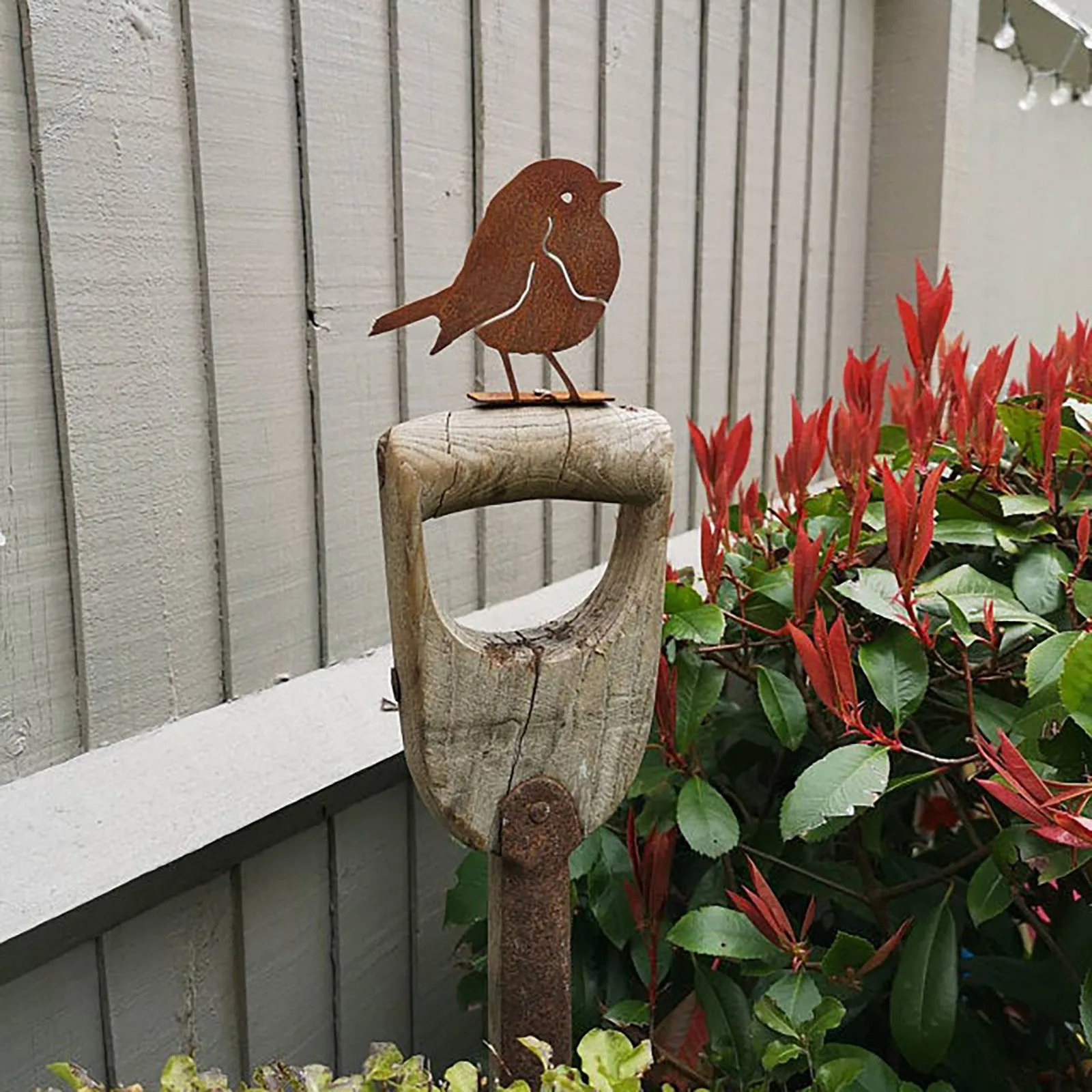 SilhouUP d'oiseau en métal rouillé, décoration de cour en métal, décor de  clôture de jardin en acier, 4 pièces - AliExpress