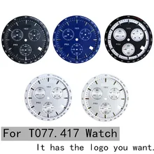 36 мм Циферблат для часов T077417A Мужские кварцевые часы T077 текстовые PRX аксессуары для часов T077417 запасные части