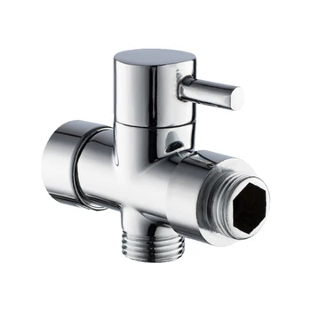 

Angle Valves Water Sprayer Brass Bidet Toilet Converter Switch Diverter Durable 3 Way Shower Head Accessories T Adapter Shut Off