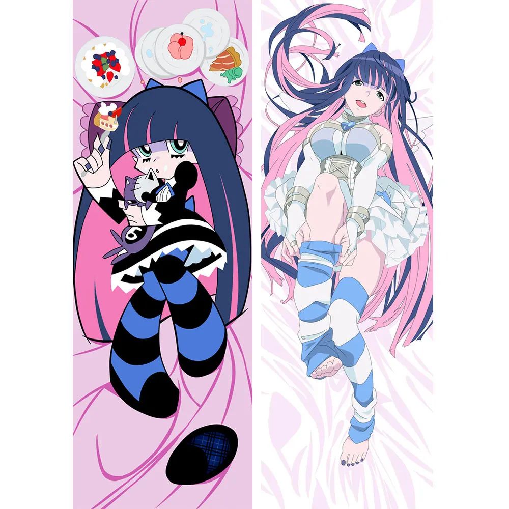 Panty &Stocking with Garterbelt Hugging Body Pillow Case Anarchy Cushion Dakimakura Stocking Anarchy Pillowcase Otaku Long Cover