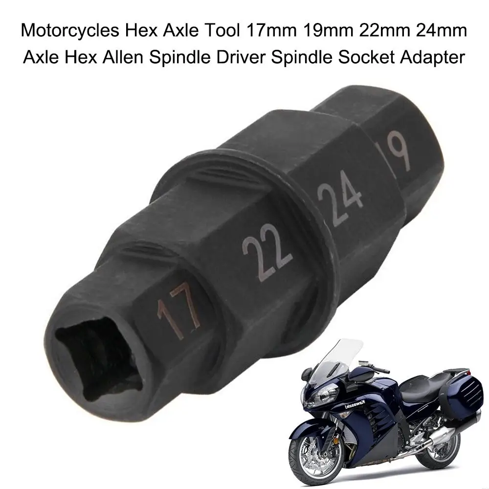 

Dragonpad Motorcycle Front Wheel Axle Hex Spindle Driver Removal Tool 17/19/22/24mm Motorcycle Accessories Spindle Driver Tool