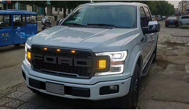 Автомобильный стильный головной светильник для Ford F150 головной светильник s Raptor Головной фонарь светодиодный DRL+ дальнего света+ ближнего света+ сигнальный светильник поворота