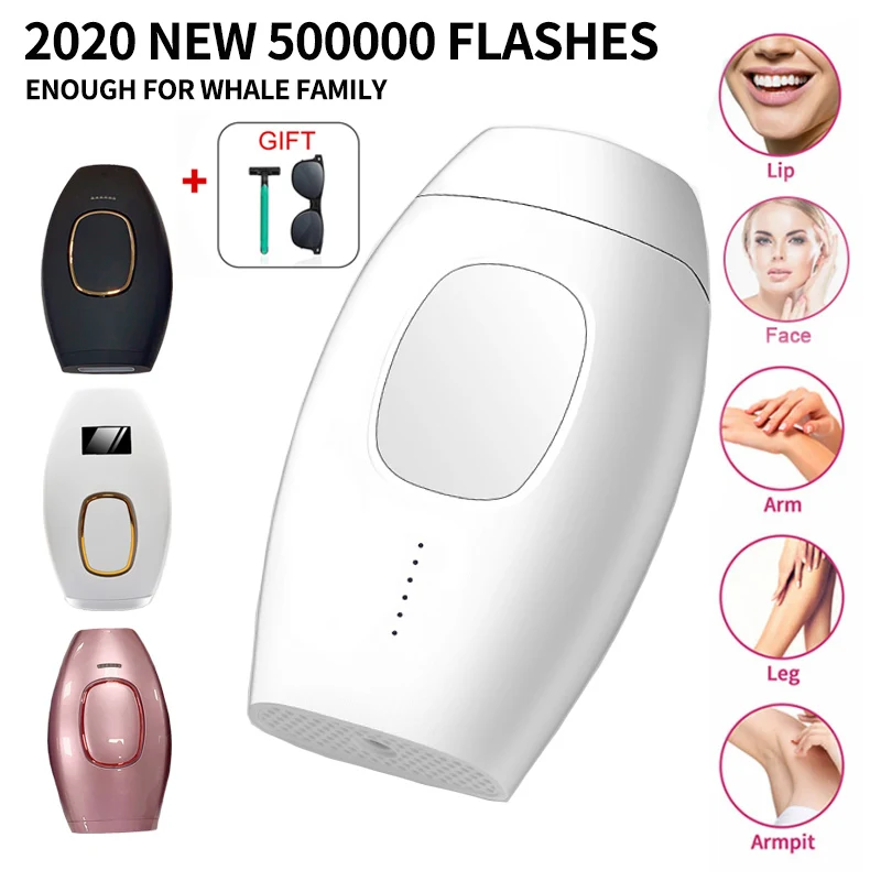 

Laser Epilator 500000 Flash Remove Hair Permanent Photoepilator Painless Depilation IpL Laser Hair Removal Epilator for Women