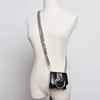 [EAM]  Pu Leather Black Chain Split Mini-bag Long Belt Personality Women New Fashion Tide All-match Spring Autumn 2022 1H770 ► Photo 2/6