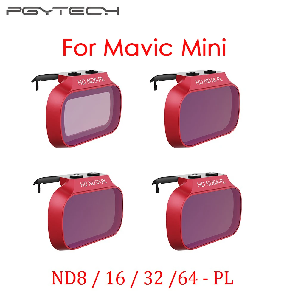Набор профессиональных мини фильтров для объектива PGYTECH Mavic ND8/16/32/64 PL аксессуары