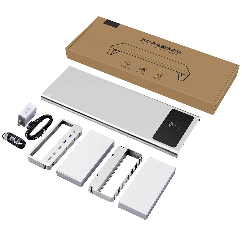Laptop monitor stand with wireless charge (2)