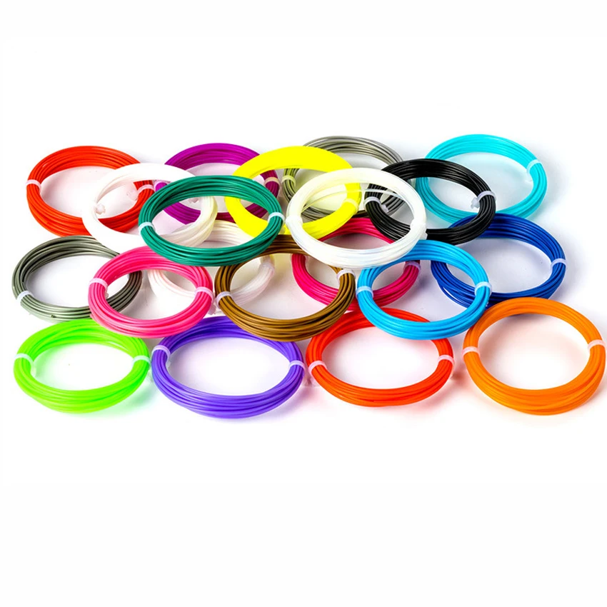 10m 3D Printing 1.75mm PLA Filament For 3D Printer Printing Drawing Pen Colors Fluorescent Low Temperature Children’s Consumable