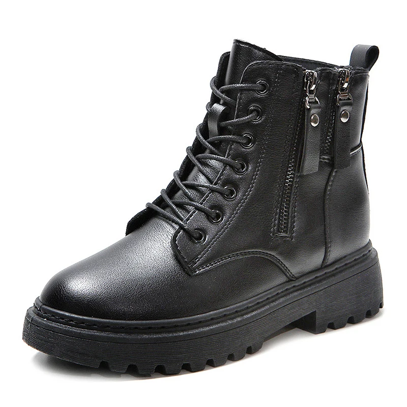 Platforms Woman Shoes Ankle Boots for Women's Shoes Rubber Sole Black Boots Female Women Shoes Woman Flat Boot Female Booties 40