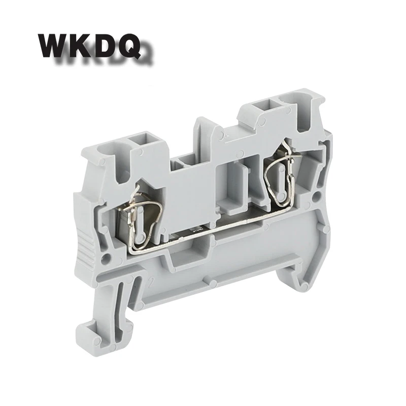 

10pcs ST-2.5-QUATTRO Equivalent to PHOENIX four Connections Spring-cage Quattro Spring Load Din Rail Terminal Block Connector