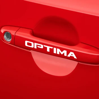 

4PCS Funny Car Vinyl Racing Sticker Reflective Trim Waterproof Decals For Kia Optima Auto Door Handle Decoration PVC Accessories
