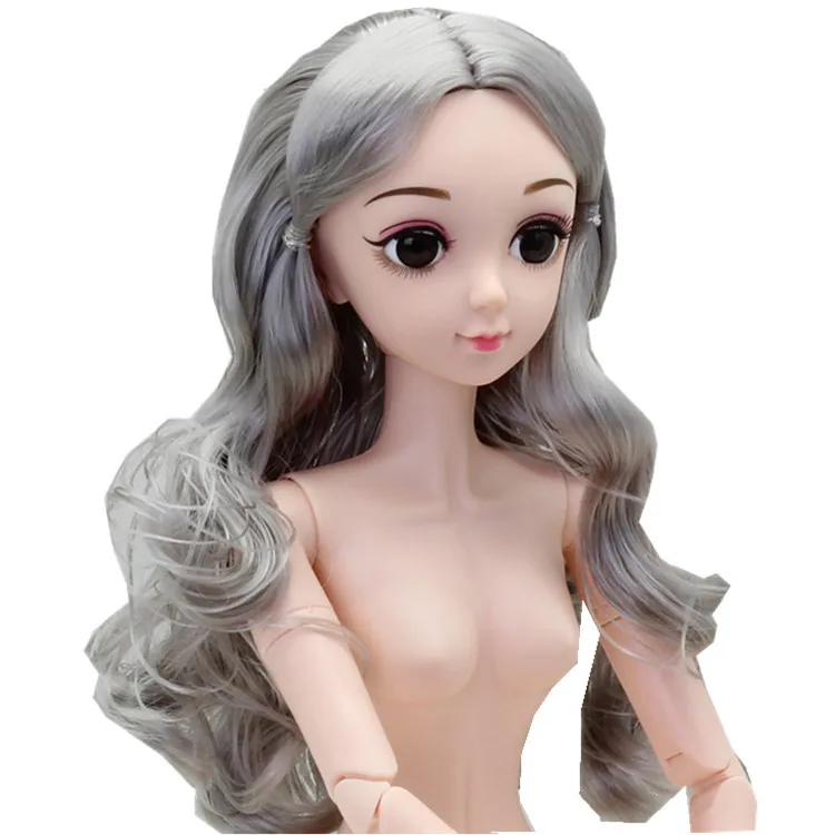 

60cm Bjd ball jointed Dolls Bjd 1/3 Doll makeup toy bjd sd nude body DIY Gift For Girls toys suit with accessories and clothing