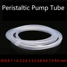 1 meter Peristaltic Pump Silicone Hose Transparent ID 0.8mm~25.4mm OD 3mm~35mm Food Grade Soft Flexible Pipe Water Tube