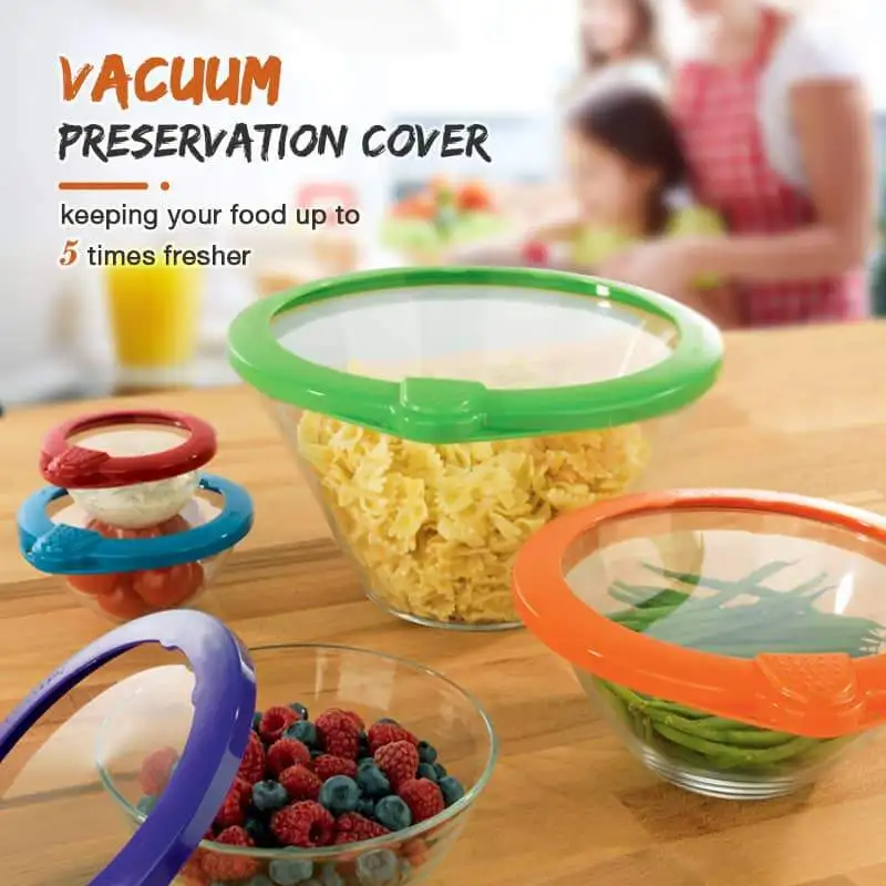 

Vacuum Preservation Cover Kitchen Universal Accessories Reusable Food Wrap Bowl Pot Cover Stretch Lids Cooking Cookware Tools