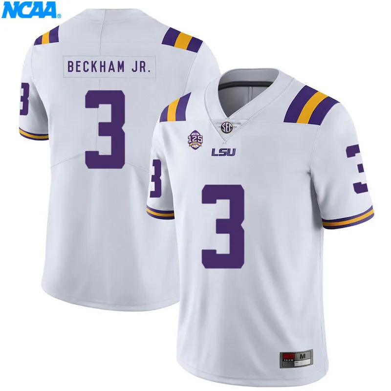 Новое поступление высокое качество майки Odell Beckham Jr.#3 колледж футболка ограниченной серии Майки S-XXXL - Цвет: 3