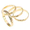 24k Gold Color Bangle for Women Dubai Bride Wedding Ethiopian Bangle Arab Jewelry 6