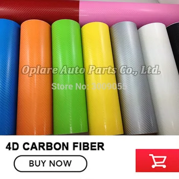 

Car styling 4D Carbon Fiber Vinyl Film Wrapping Sheet Roll Stickers Motorcyle for Automobiles Hood Roof Accessories