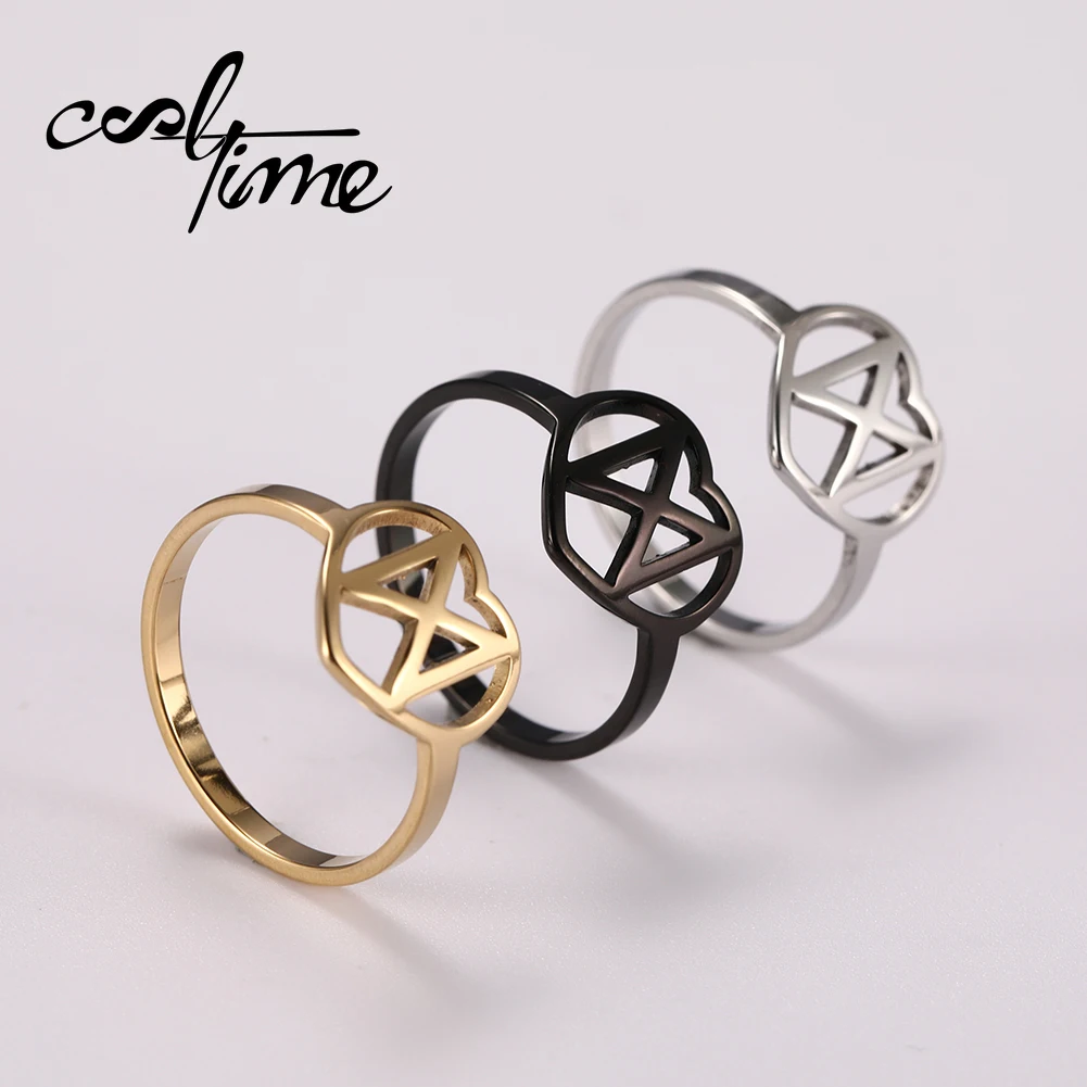COOLTIME Stainless Steel Rune Letter Daguz Rings Simple Women Amulet To Enhance The Rich Blessing Ring Christmas Gift | Украшения и
