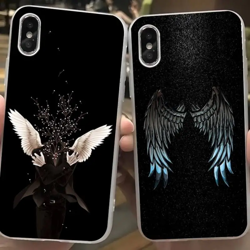 Чехол для телефона с ангельскими крыльями и тыквой iphone 11 PRO MAX X XS XR 5S 6S 7 8 PLUS SE