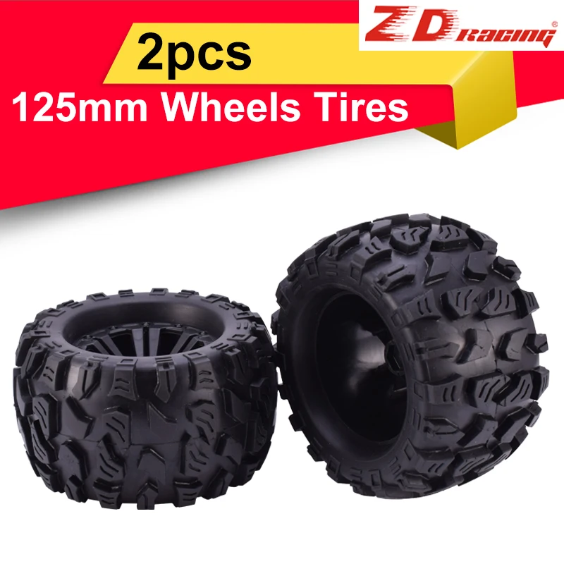 Колесные шины ZD Racing 12 мм с шестигранным и 125 2 шт. для внедорожника 1/10 HPI HSP Savage XS TM Flux