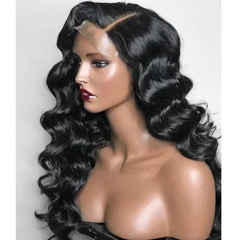 

180Density Deep Body Wave 13x6 Lace Front Human Hair Wigs for Black Women Peruvian Silk Top Full Lace Wigs Pre Plucked Hairline