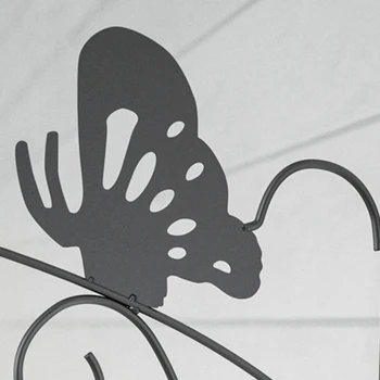 

Nordic Wall Mounted Flowerpot Bracket Metal Iron Art Candlestick Hooks Frame Holder Balcony Flower Pot Stand Garden Decor