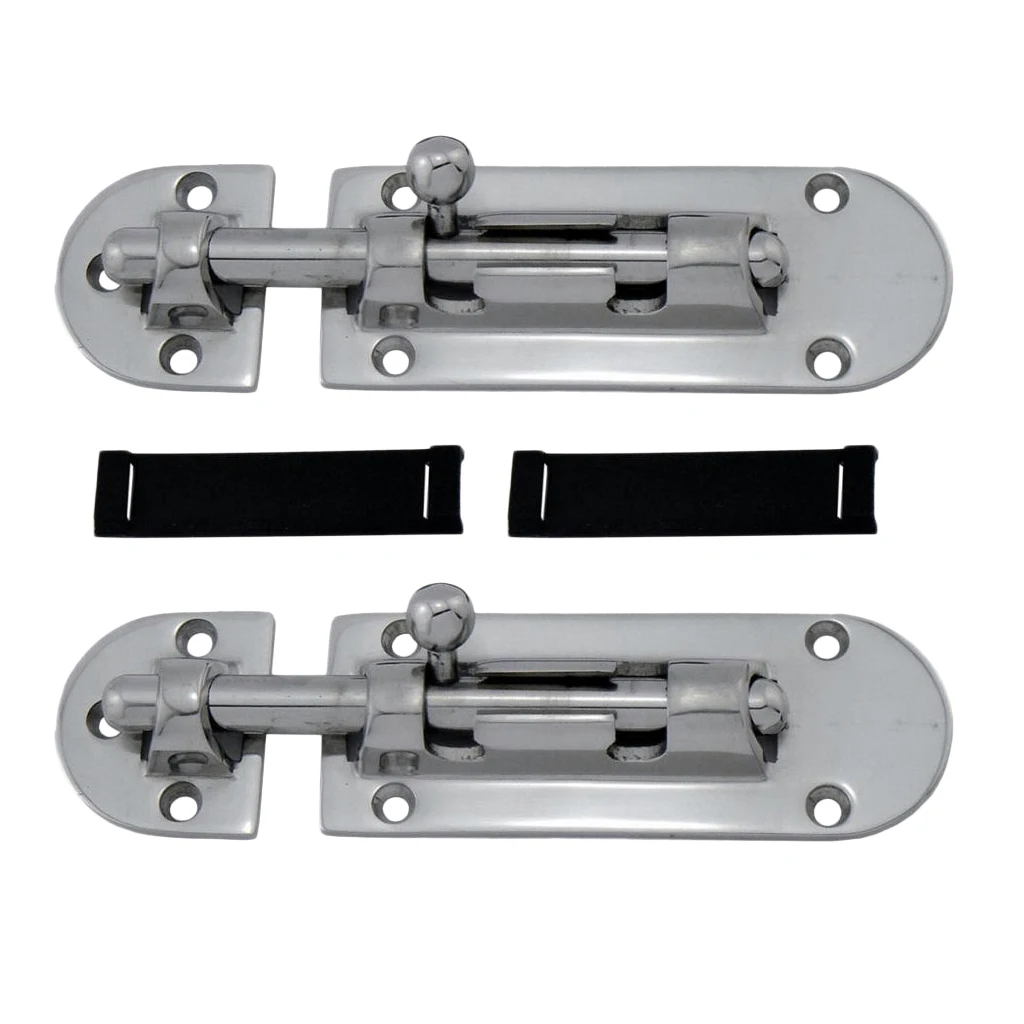 2 Pieces Stainless Steel Boat Locker Latch Door Lock Heavy Duty Barrel Bolt