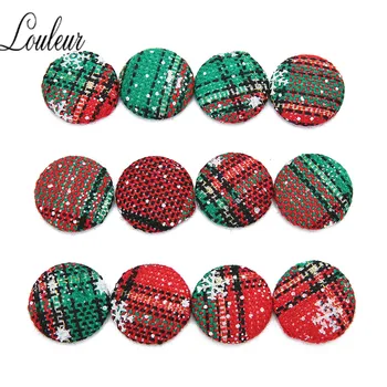 

20Pcs/lot 15/17/25/30mm Round Cloth Fabric Covered Sewing Buttons Flatback Cabochon Scrapbooking Crafts Decor DIY Jewelry Making