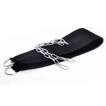 

Weight Belt Adjustable Dipping Belts Pull-up Muscle Training Back Support Strap With Chain Single/Double Ring
