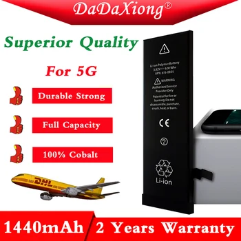

2018 Original 10pcs/lot Superior Quality Battery for iPhone 5 5G 100% Cobalt Cell TI CPU 1440mAh 3.7V 0 cycle Replacement