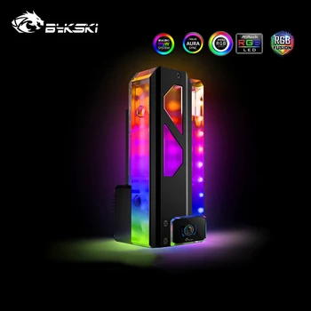 

Bykski Square RGB Water Tank Compatible DDC Pump,Computer Case Watercooler Reservoir Display Screen G1/4" ,5V CP-DDC-X-TK180-V2