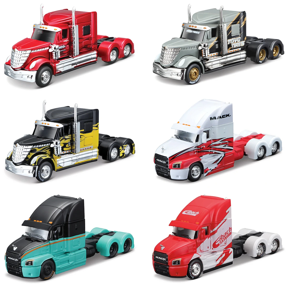 Maisto 1:64 Big Rig Vehicle Set Series Static Die Cast Vehicles Collectible Hobbies  Model Car Toys