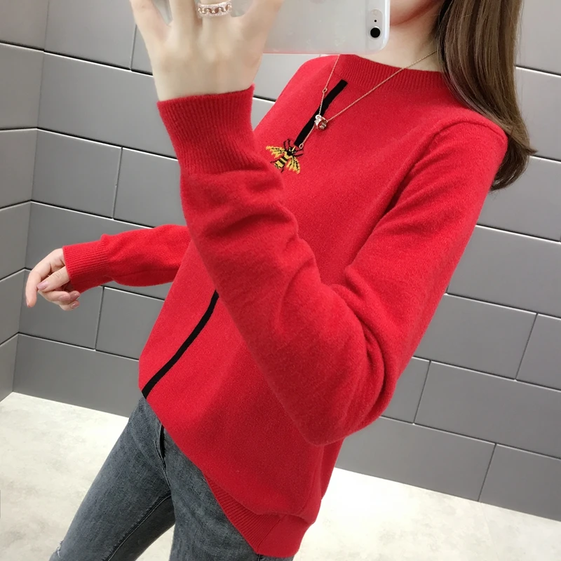 Кристальная шерстяная Вертикальная трикотажная sweater-0740ag-3675