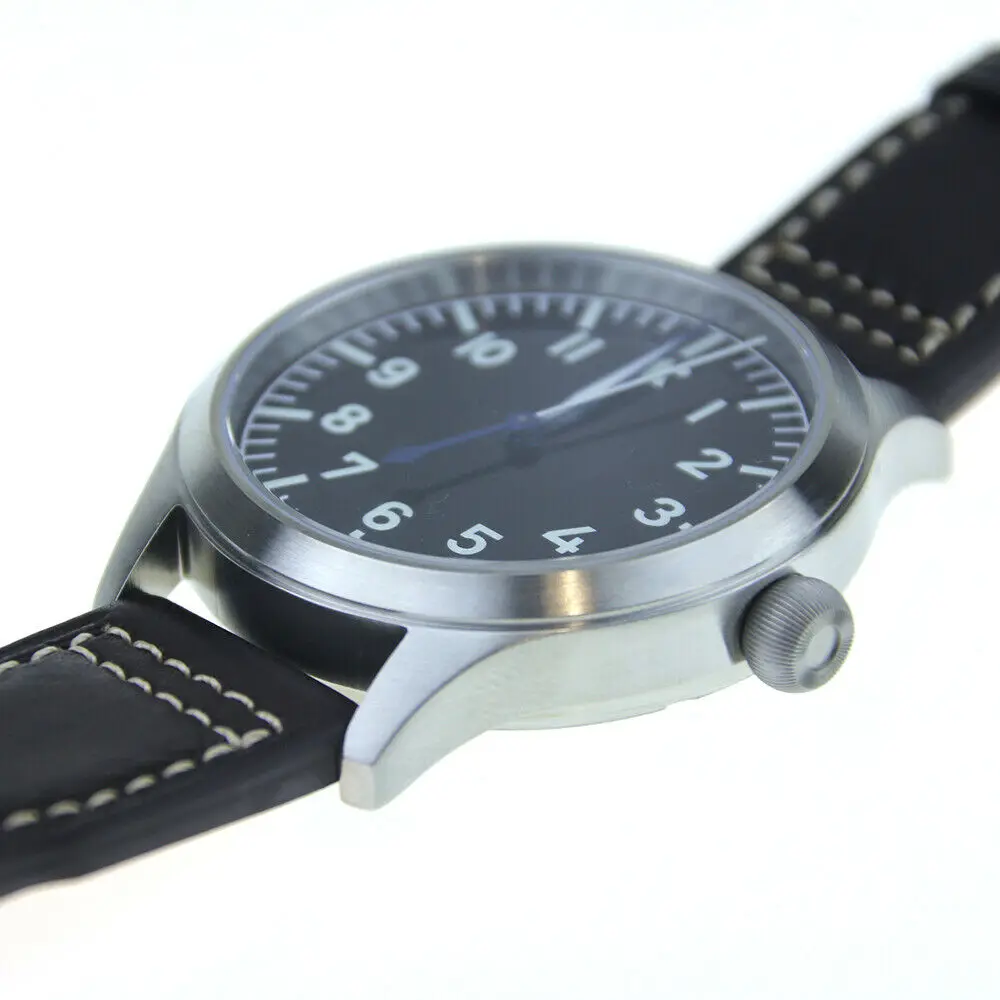 Mens FOD high beat pilot enamel dial diver watch 300m flieger b-uhr typeA