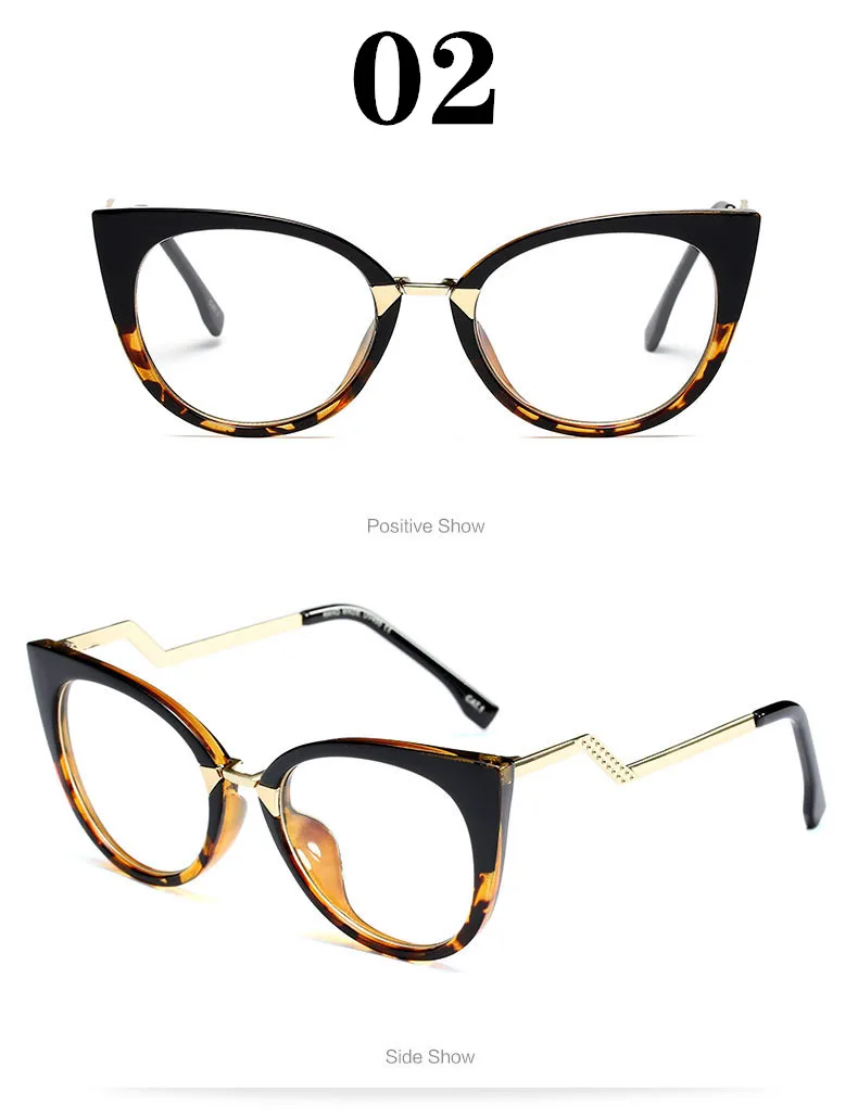 NEW Eyeglasses Spectacle Frame Women Cat Eye Computer Optical Glasses Myopia For Ladies Prescription Eyewear Frame Glasses