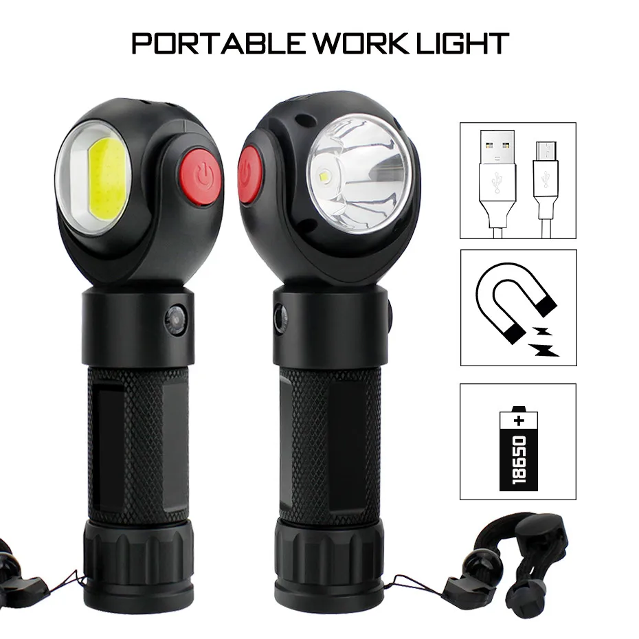 Portable Work Lights Machine LED cob Light Gooseneck Industrial Lamp