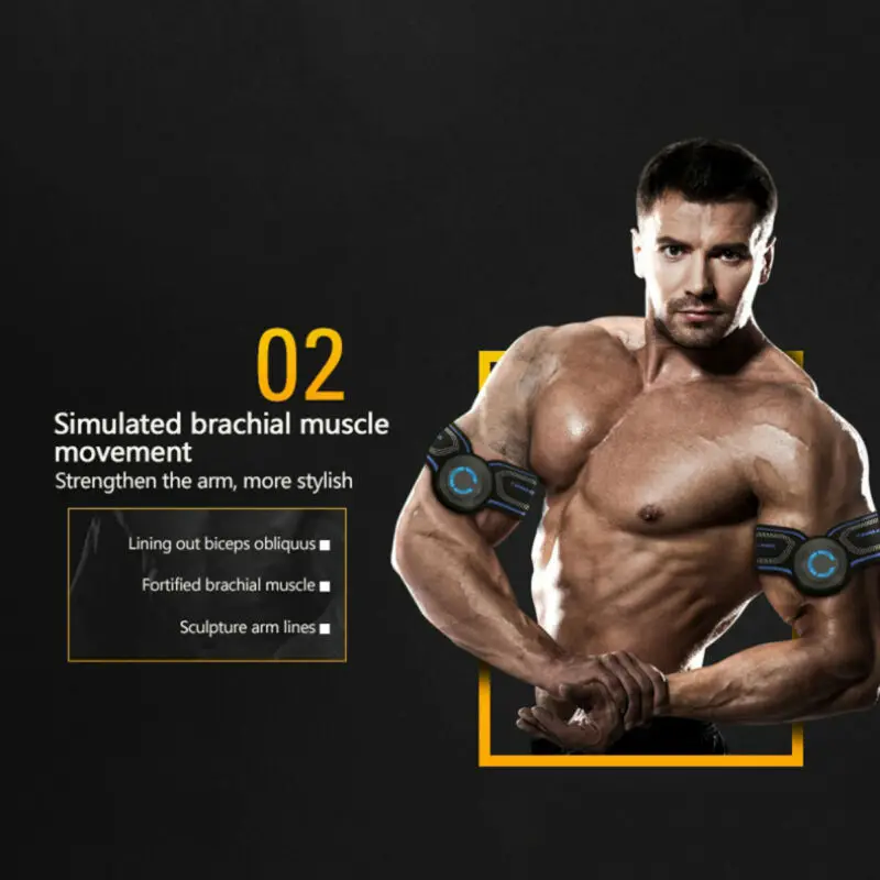 Перезаряжаемый тренажер EMS тренировка умное тело брюшной ABS тренажер для мышц AB& Arms