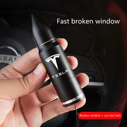 Marteau de sécurité pour voiture TESLA, brise vitre de voiture, coupe ceinture de sécurité, outil d'urgence pour voiture 