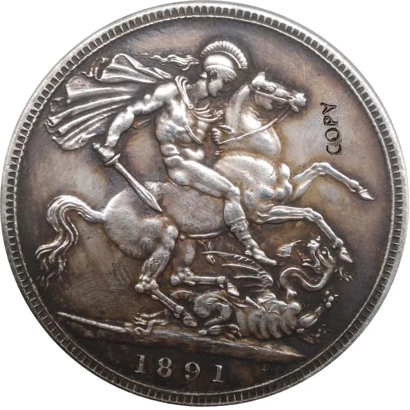 1887-1892 Королева Великобритании Виктория монеты КОПИЯ Виктории Sovereign монеты коллекционные