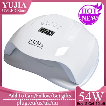 

RainSolid UV Lamp SUN X 36 leds Lamp for Manicure Nails Professional Equipment With Sensor Timer LCD Display Suitable for gels