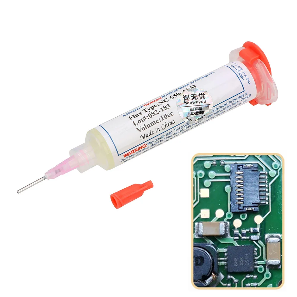 10cc NC-559 PCB IC части сварки усовершенствованный масляный поток Смазка NC-559-ASM-UV пайки BGA паста без очистки паяльная паста