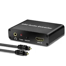 

Audio-Adapter ARC HDMI Audio Extractor Toslink + Coaxial + L/R Converter RCA 3.5mm Jack Output Digital to Analog