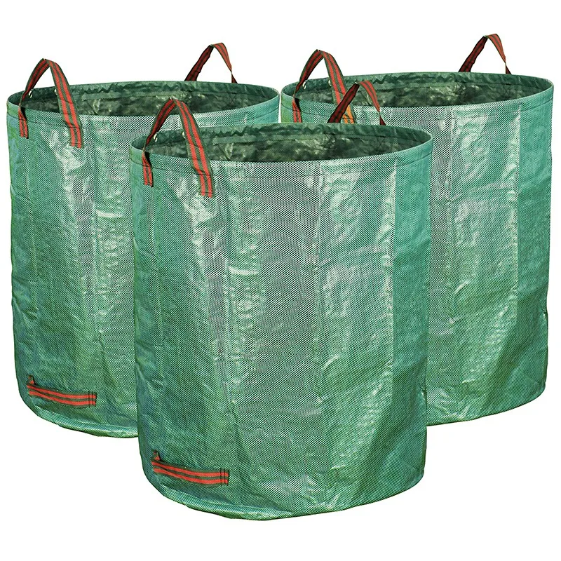 3-Pack 72 галлонов садовый мешок-многоразовые сверхмощные садовые сумки, газон бассейн Сад лист отходов мешок