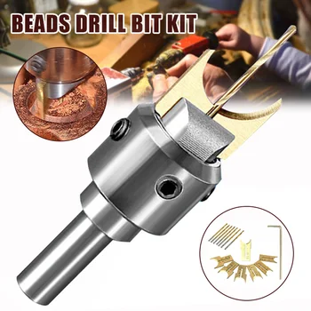 

10/16/24pcs Carbide Wood Bead Maker Buddha Beads Drill Bit Milling Cutter Set Kit DIY Electric Drill Woodworking Tools 6-25mm