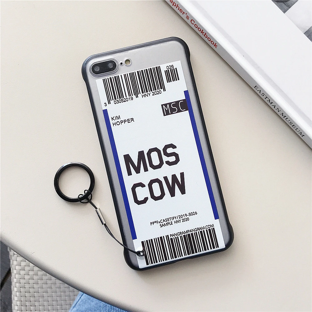 Ins US City Label Bar code Phone Case For iPhone 11 Pro Xs MAX XR X 6 s 7 8 plus Simple letter new York Clear silicon Cover Capa - Цвет: 26