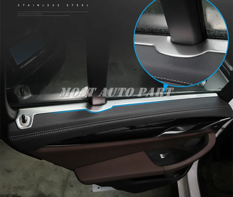Внутренняя дверь автомобиля замок штифта и края Окна Накладка для BMW X3 X4 G01 G02 2018