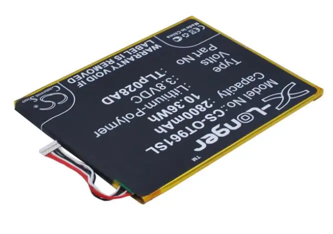 Cameron sino 2800 мАч батарея для ALCATEL One Touch Pixi 7 OT-9006W TLP028AC TLp028AD TLp034B мобильный, Смартфон батарея