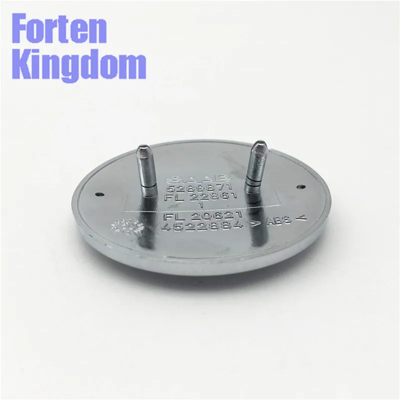 Forten Kingdom 1 шт. пользовательский белый цвет автомобиля 50 мм ABS хром алюминиевая передняя крышка капота эмблема значок 4522884