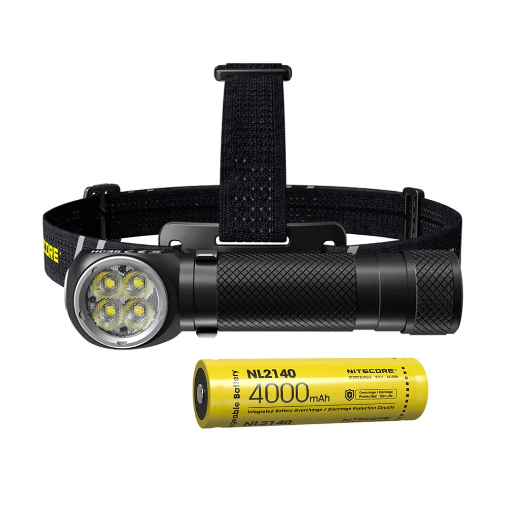 

Nitecore HC35 Rechargeable Headlight CREE XP-G3 S3 2700LM Headlamp Hight Power Flashlight with Magnetic Tail Cap for Camping